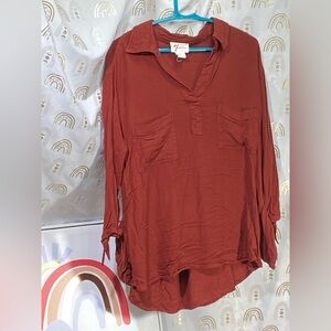 Andrea Jovine Rust Blouse